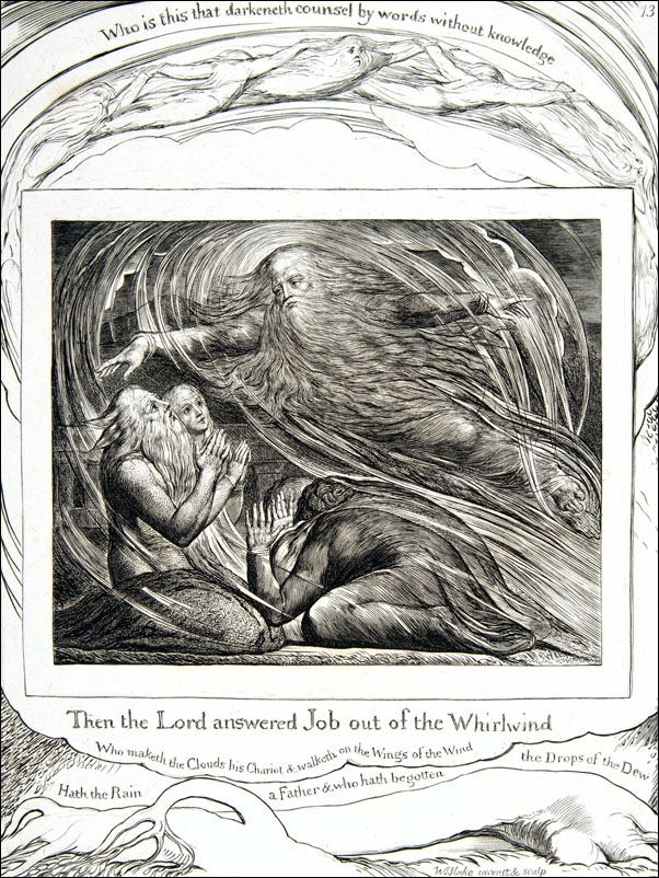 The Lord Answering Job out of the Whirlwind, William Blake - plakat Wymiar do wyboru: 70x100 cm