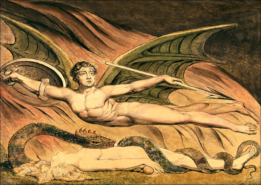 Satan Exulting over Eve, William Blake - plakat Wymiar do wyboru: 40x30 cm