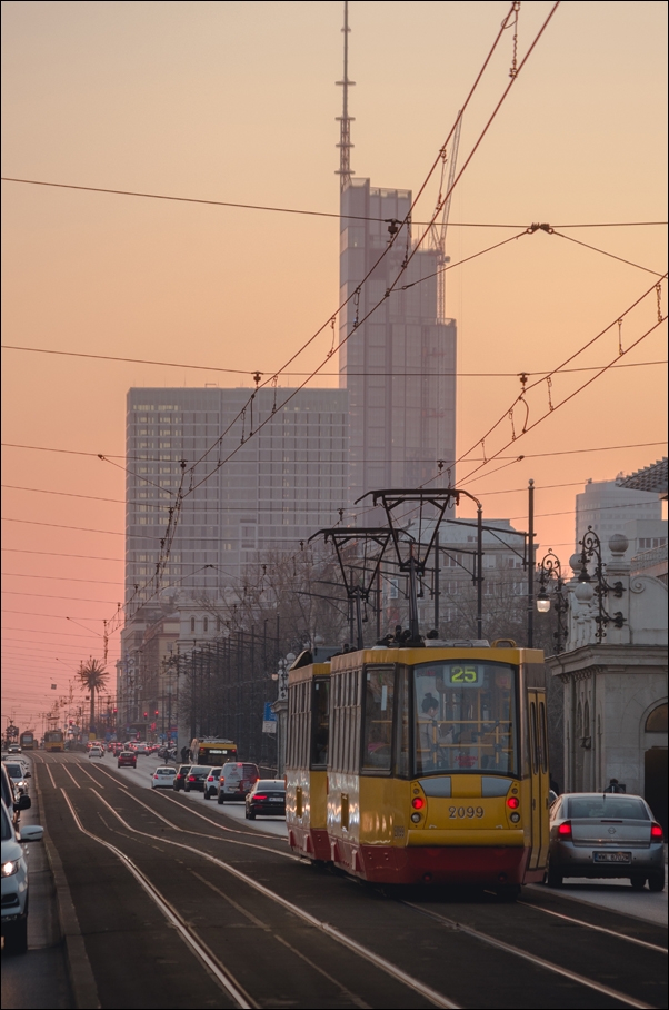 Tramwaj 25 - plakat premium Wymiar do wyboru: 30x40 cm