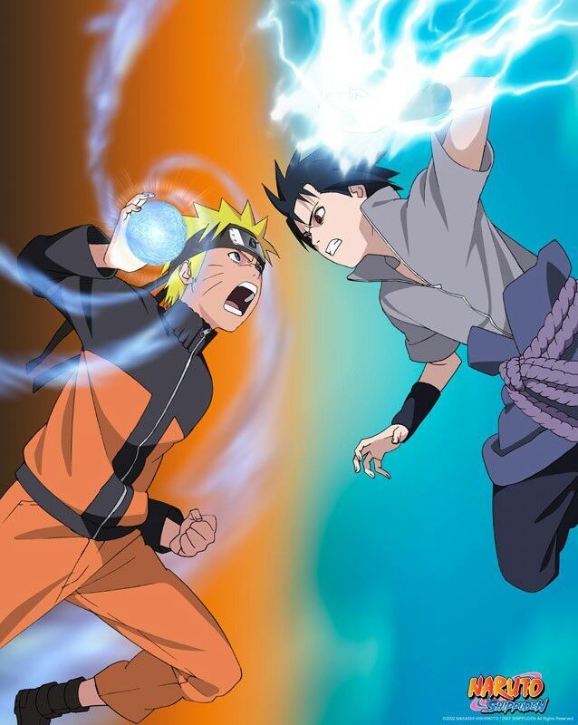 Naruto Shippuden Poster Naruto vs Sasuke - plakat