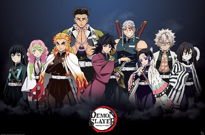 Demon Slayer Pillars - plakat