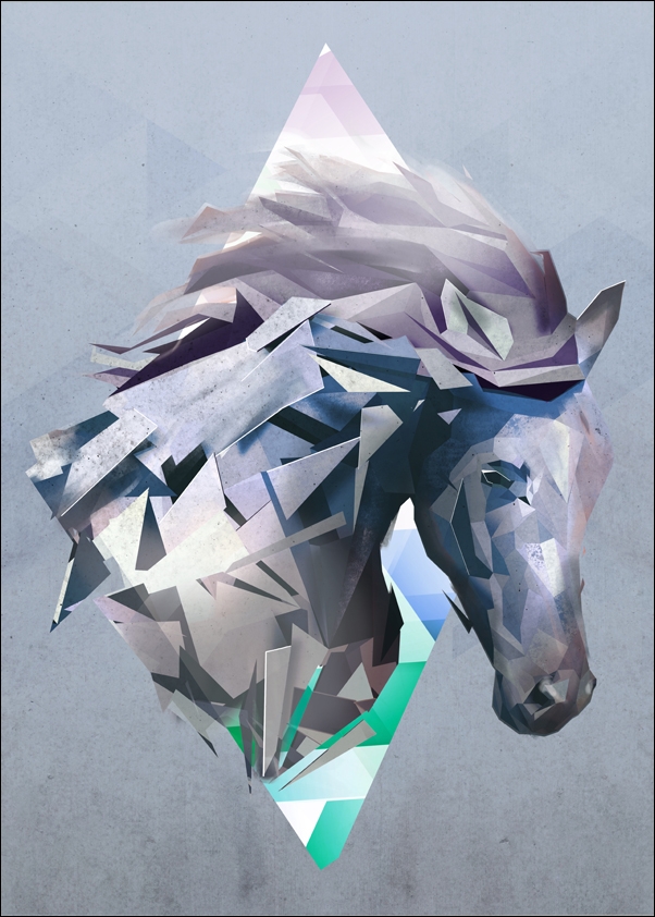 Koń- plakat Wymiar do wyboru: 40x60 cm