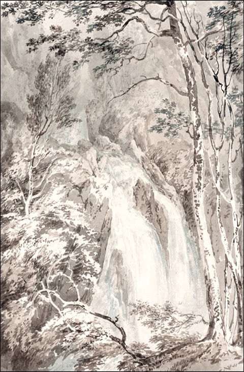 Galeria Plakatu, Plakat, A Waterfall, William Turner, 40x50 cm