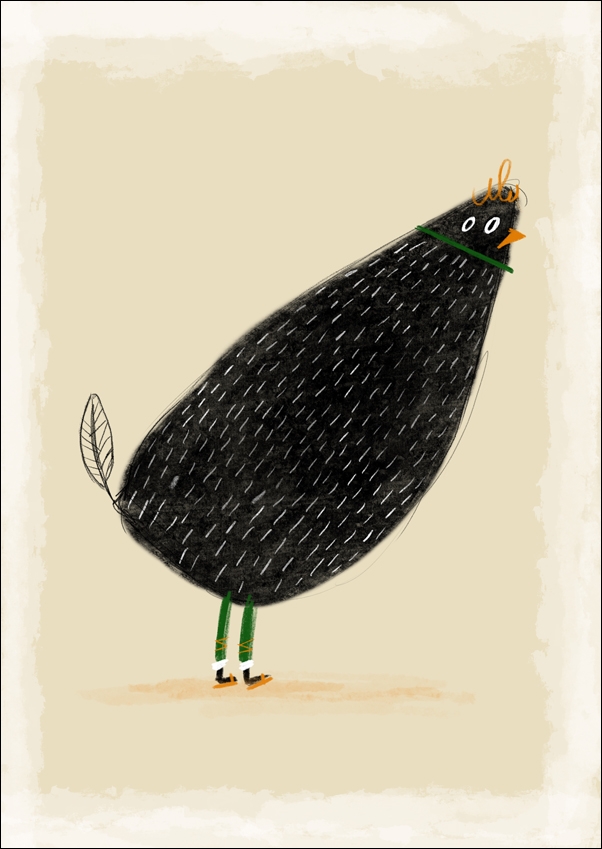 Kura - plakat Wymiar do wyboru: 40x50 cm