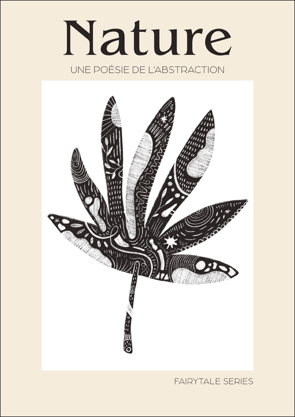 Bajkowy liść I - plakat Wymiar do wyboru: 60x80 cm