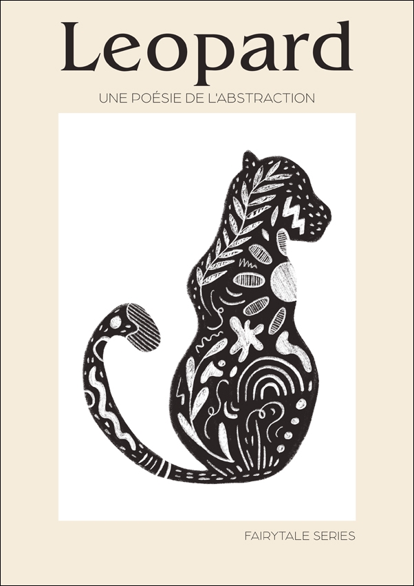 Bajkowy Leopard - plakat Wymiar do wyboru: 59,4x84,1 cm