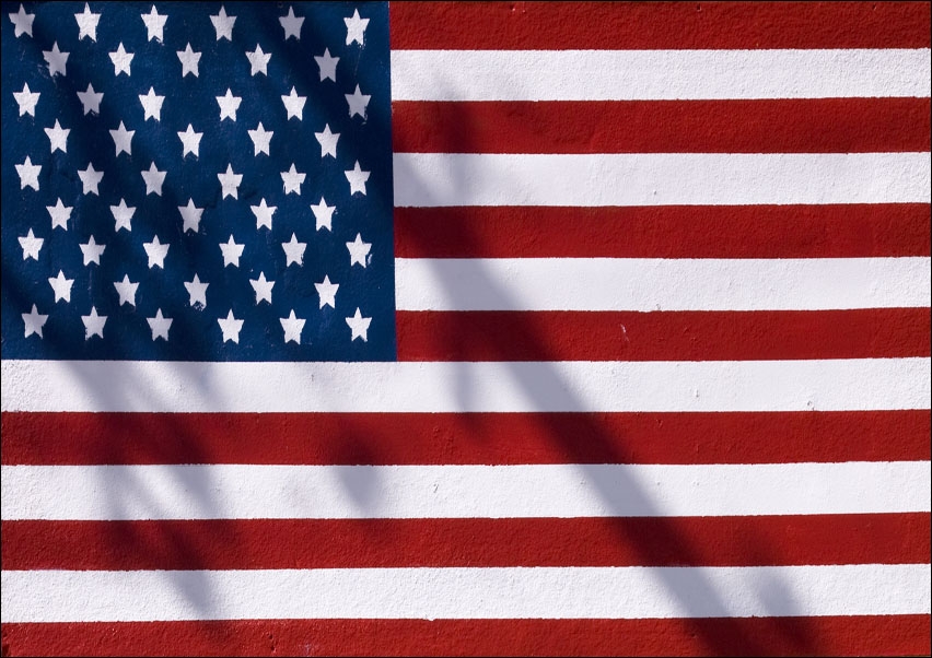 The stars and stripes, American flag., Carol Highsmith - plakat 100x70 cm