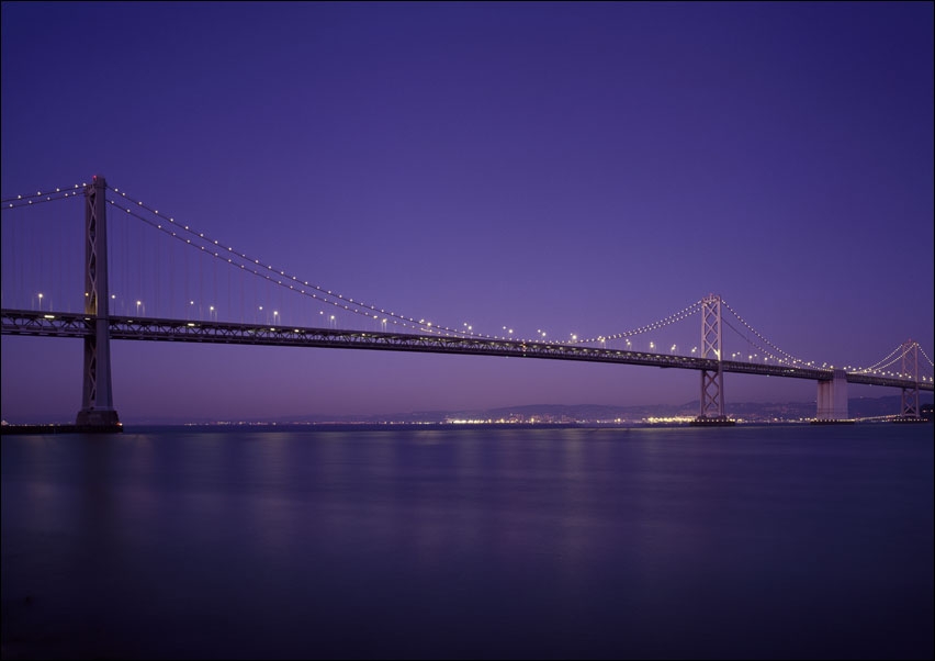 San Francisco Oakland Bay Bridge, USA, Carol Highsmith - plakat 29,7x21 cm