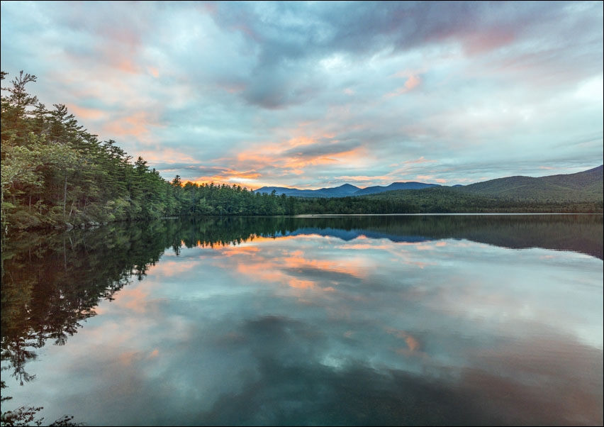 Sunset over Chocoura Lake in Moultonborough, New Hampshire., Carol Highsmith - plakat 70x50 cm