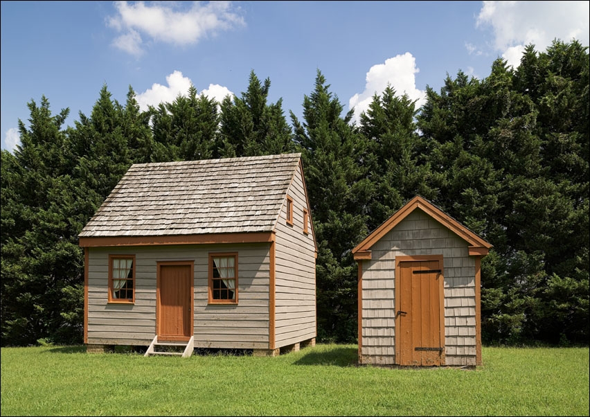 Outbuildings of the Parson Thorne Mansion, also known as Silver Hill, a historic mansion located in Milford, Delaware, Carol Highsmith - plakat 29,7x2