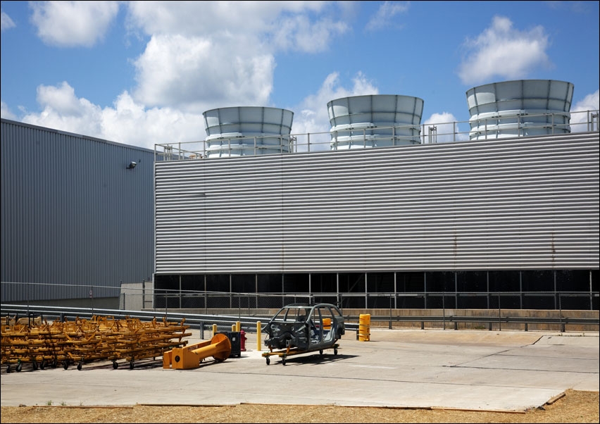 International manufacturing plant, Carol Highsmith - plakat 70x50 cm