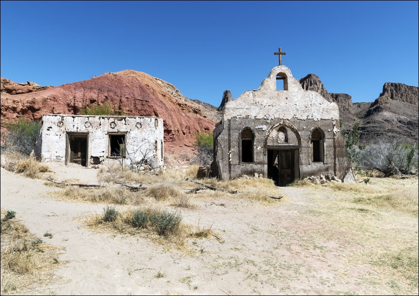 Rio Grande River in Big Bend Ranch State Park in lower Brewster County, Texas, Carol Highsmith - plakat 70x50 cm