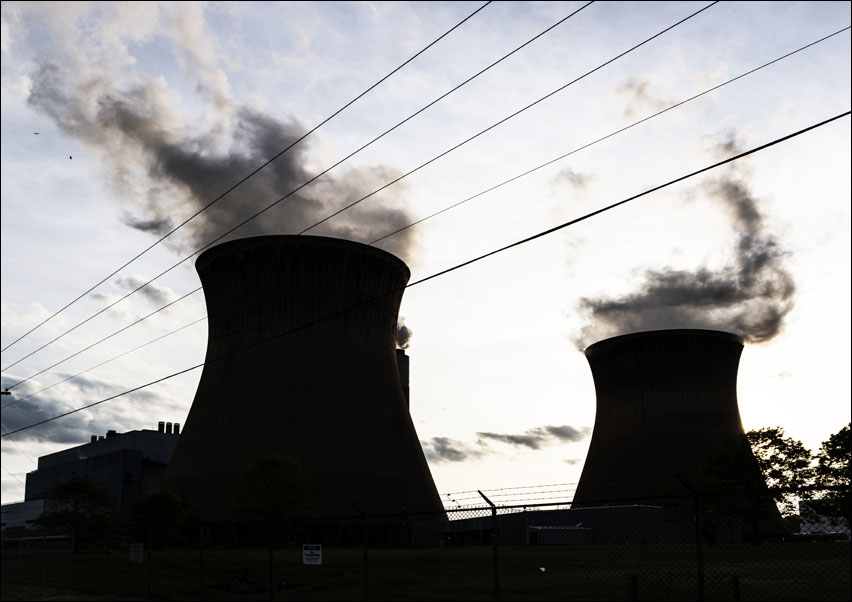 Nuclear plant, Carol Highsmith - plakat 50x40 cm