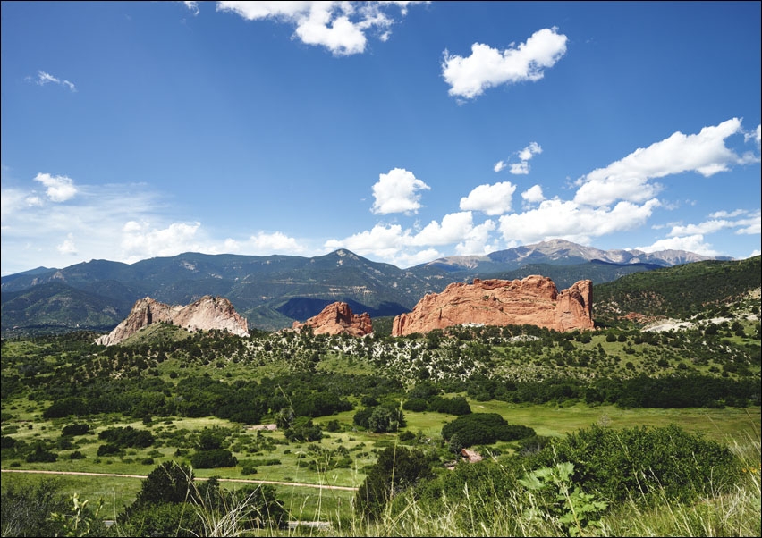 The Garden of the Gods, Carol Highsmith - plakat 50x40 cm