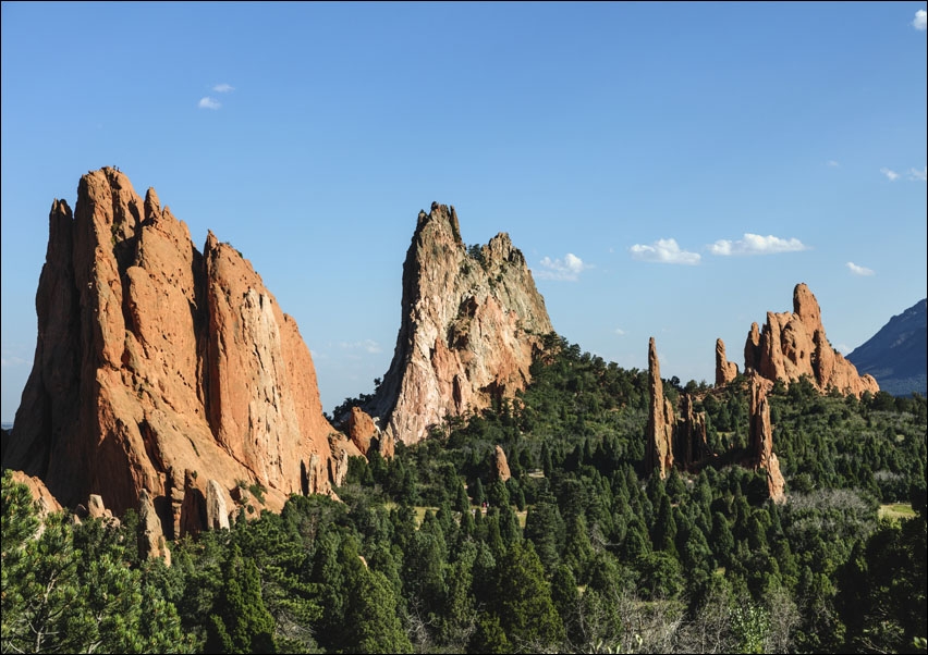 The Garden of the Gods, a public park in Colorado Springs, Colorado USA, Carol Highsmith - plakat 30x20 cm