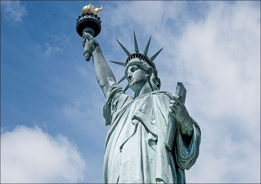 The Statue of Liberty in New York., Carol Highsmith - plakat 50x40 cm