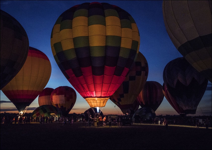The National Balloon Classic in Indianola, US., Carol Highsmith - plakat 100x70 cm