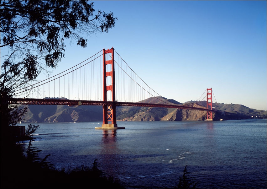 The Golden Gate Bridge., Carol Highsmith - plakat 60x40 cm