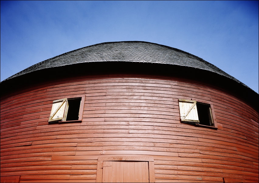 Round Barn, Arcadia, Oklahoma., Carol Highsmith - plakat 100x70 cm
