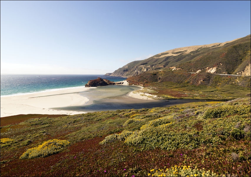 Pacific Coast Highway Scenic., Carol Highsmith - plakat 100x70 cm