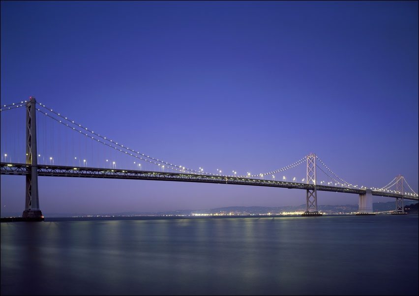 San Francisco Oakland Bay Bridge, Carol Highsmith - plakat 100x70 cm