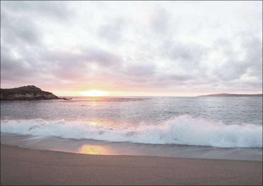 Pacific Coast Sunset at Monterey, Carol Highsmith - plakat 40x30 cm