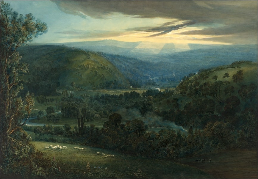 Galeria Plakatu, Plakat, Dawn in the Valleys of Devon, William Turner, 50x40 cm