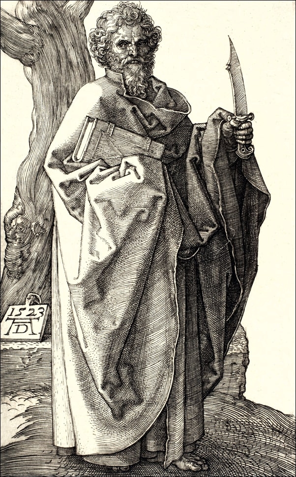 Galeria Plakatu, Plakat, Saint Bartholomew, Albrecht Durer, 30x40 cm