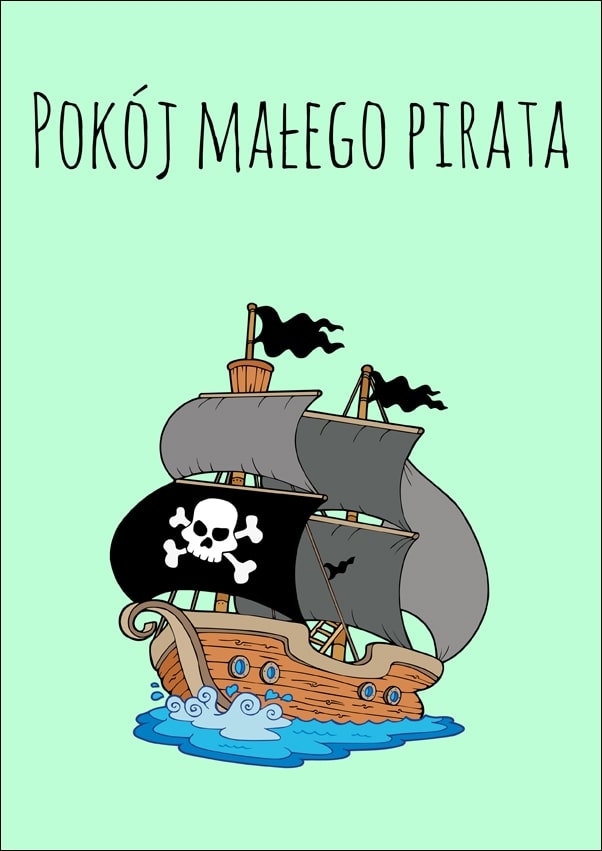 Galeria Plakatu, Plakat, Pokój małego pirata, 61x91,5 cm