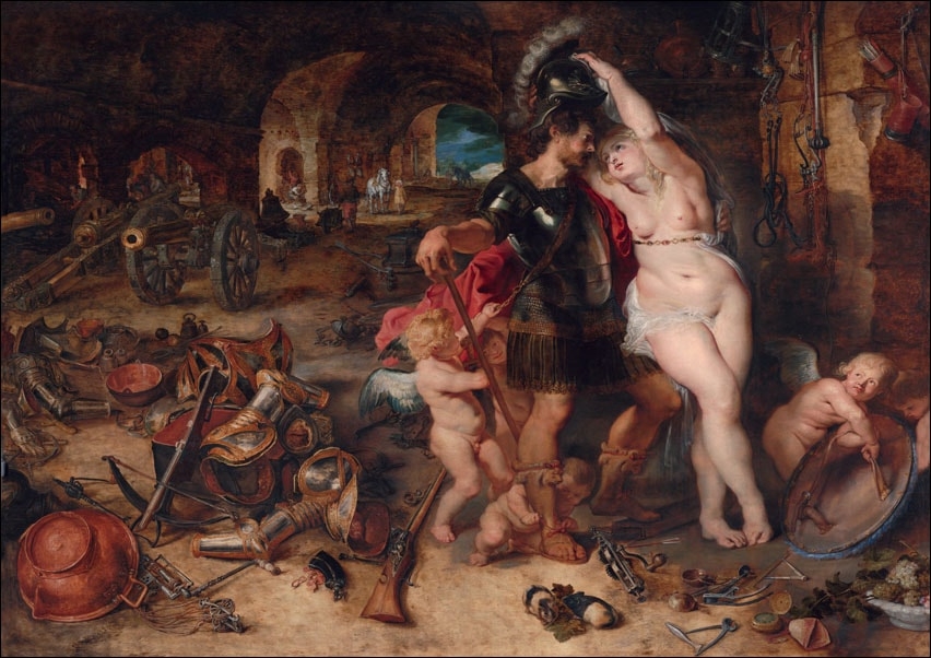 Galeria Plakatu, Plakat, The Return from War Mars Disarmed by Venus, Rubens, 40x30 cm