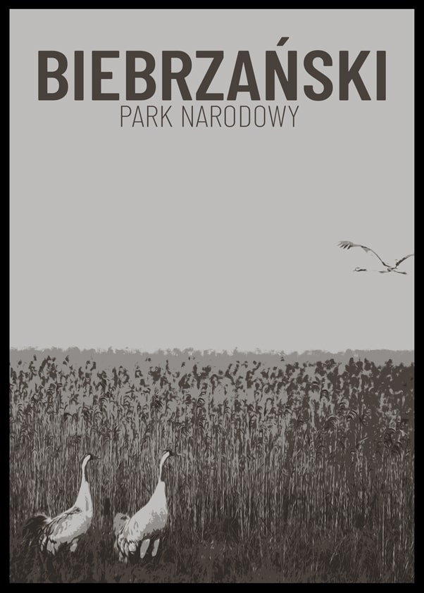 Galeria Plakatu, Parki Narodowe, Biebrza b&w, 61x91,5 cm