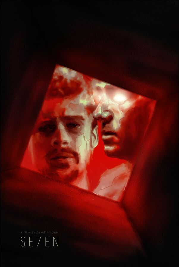 Seven Siedem Brad Pitt- plakat premium Wymiar do wyboru: 50x70 cm