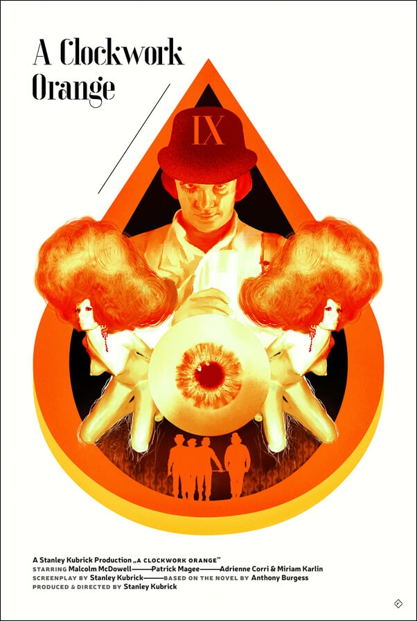 A Clockwork Orange Mechaniczna Pomarańcza - plakat premium Wymiar do wyboru: 70x100 cm