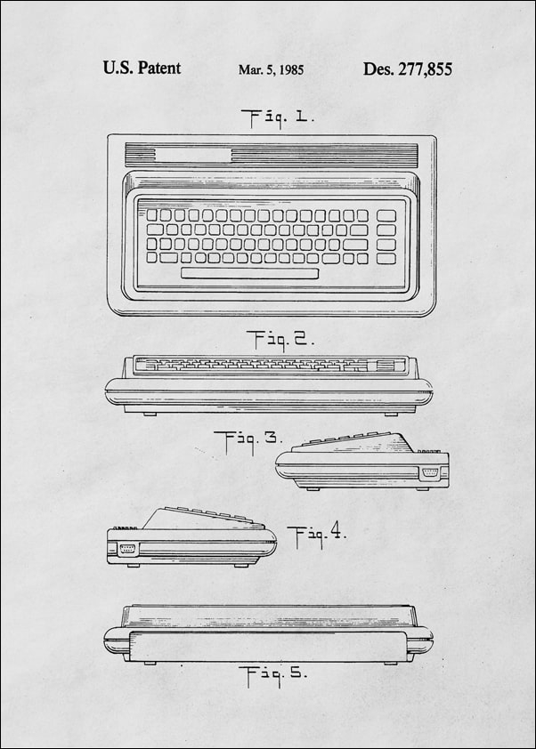 Patent, Komputer Osobisty 1985 - plakat Wymiar do wyboru: 21x29,7 cm