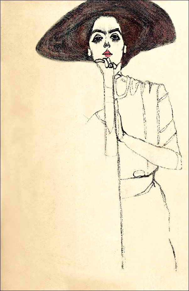 Portrait of a Woman, Egon Schiele - plakat Wymiar do wyboru: 61x91,5 cm
