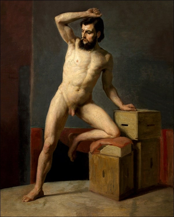 Male nude, Gustav Klimt - plakat Wymiar do wyboru: 70x100 cm