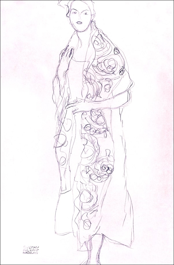Portrait of a Woman, Gustav Klimt - plakat Wymiar do wyboru: 40x60 cm