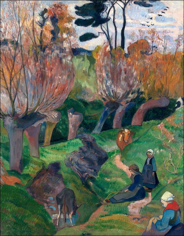 Bretagnelandskap med kuer, Paul Gauguin - plakat Wymiar do wyboru: 30x40 cm