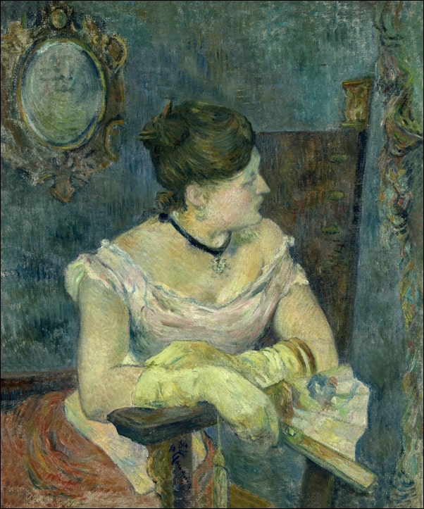 Madame Mette Gauguin in Evening Dress, Paul Gauguin - plakat Wymiar do wyboru: 61x91,5 cm