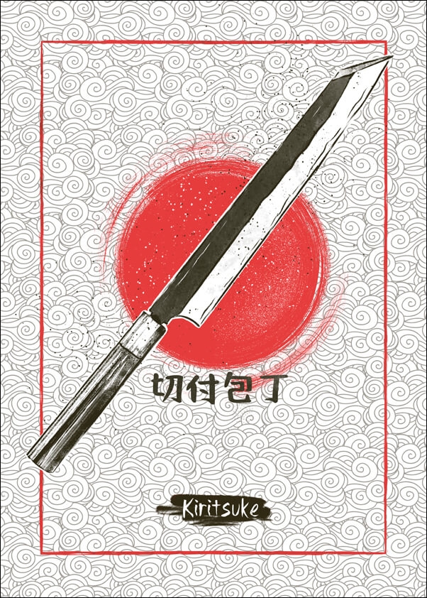 Kiritsuke - plakat Wymiar do wyboru: 70x100 cm