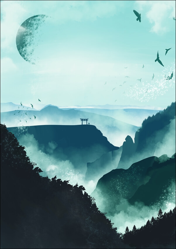 Landscape10 - plakat Wymiar do wyboru: 50x70 cm