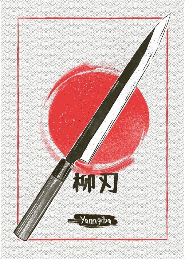 Yanagiba - plakat Wymiar do wyboru: 50x70 cm