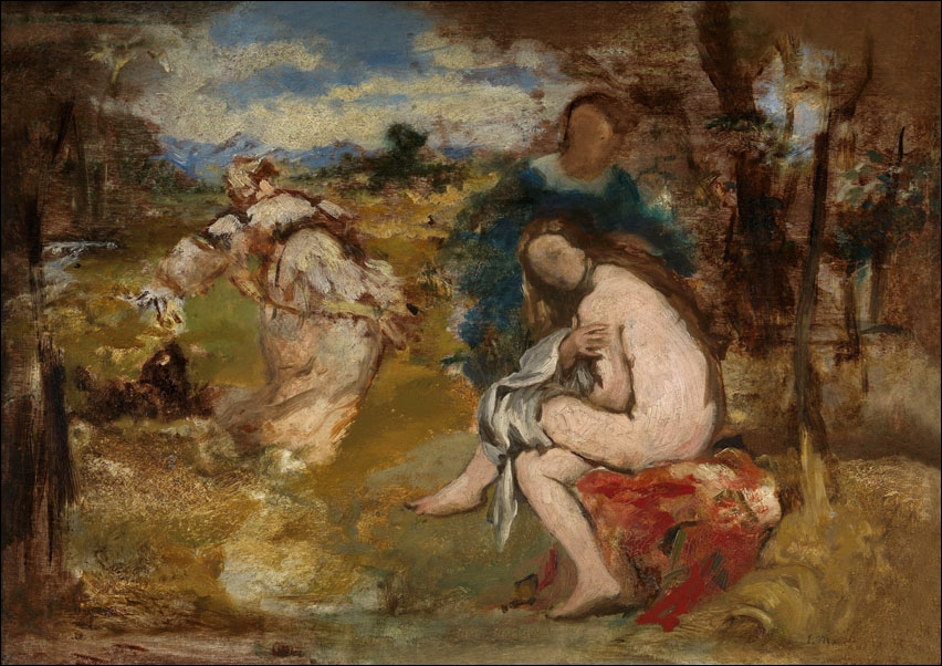 Surprised nymph, Edouard Manet - plakat Wymiar do wyboru: 40x30 cm