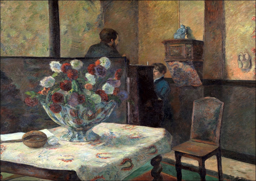 Interior of Painter of Rue Carcel, Paul Gauguin - plakat Wymiar do wyboru: 70x50 cm