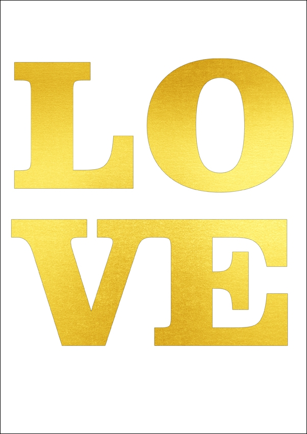 Love - plakat Wymiar do wyboru: 70x100 cm