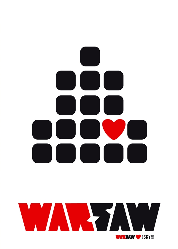 WARsaw - plakat Wymiar do wyboru: 70x100 cm
