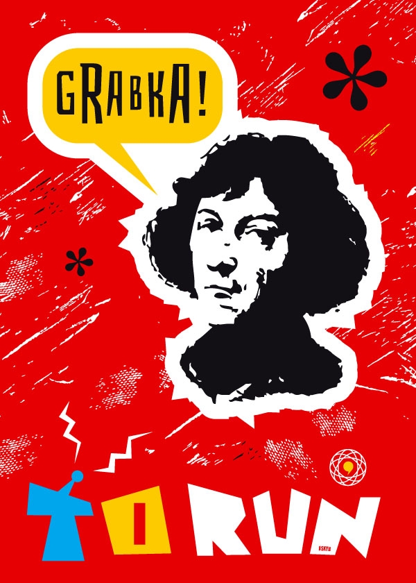 to run II (Toruń) - plakat Wymiar do wyboru: 50x70 cm