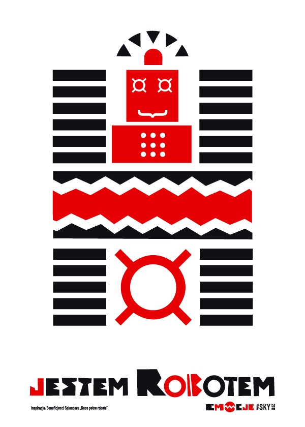 jestem robotem - plakat Wymiar do wyboru: 50x70 cm