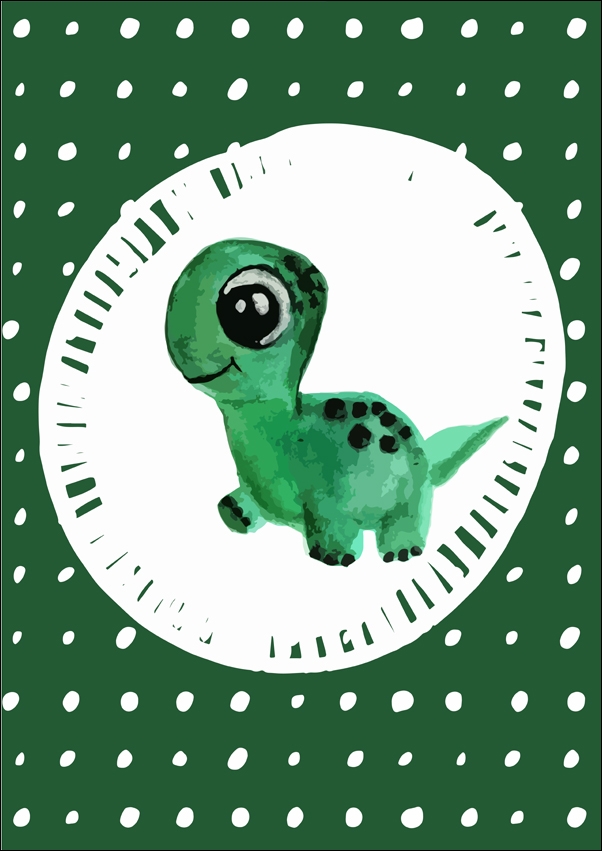 Dino 2 - plakat Wymiar do wyboru: 59,4x84,1 cm