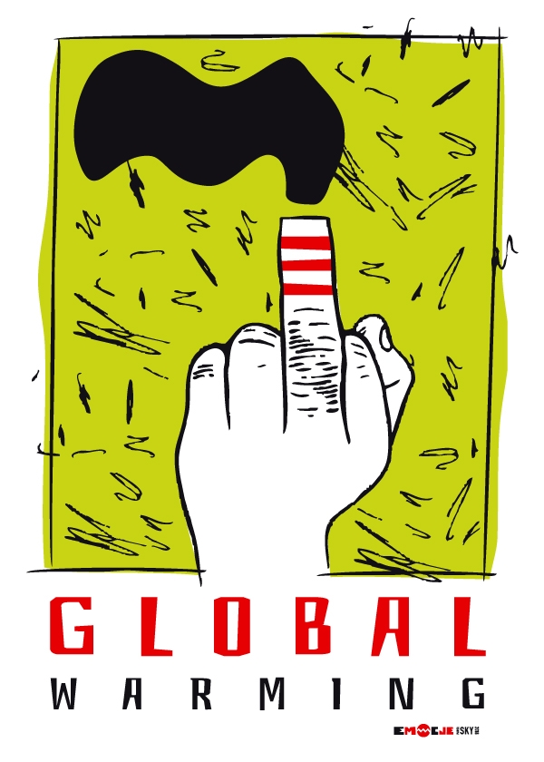 global warming - plakat Wymiar do wyboru: 30x40 cm